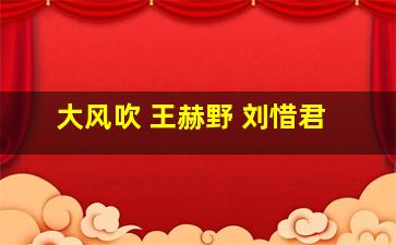 大风吹 王赫野 刘惜君